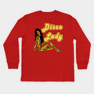 Disco Lady Kids Long Sleeve T-Shirt